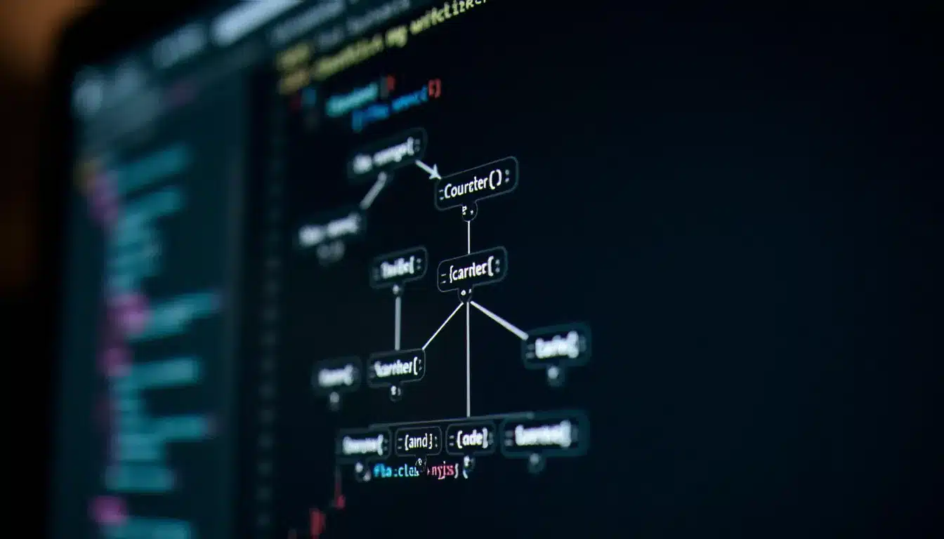 Représentation visuelle du DOM sous forme d'arbre hiérarchique dans les outils développeur d'un navigateur web
