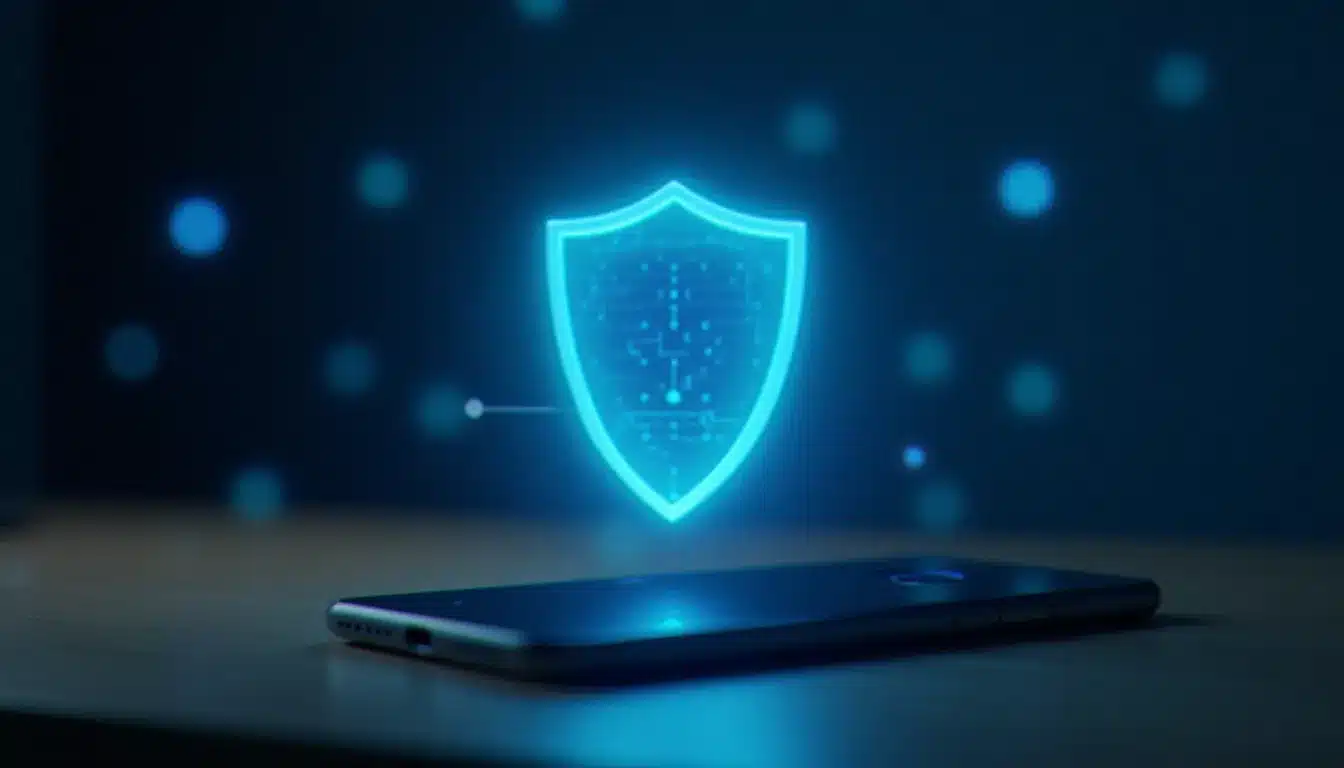 Représentation visuelle de la protection des données numériques, symbolisant la gestion de la vie privée sur les services Google