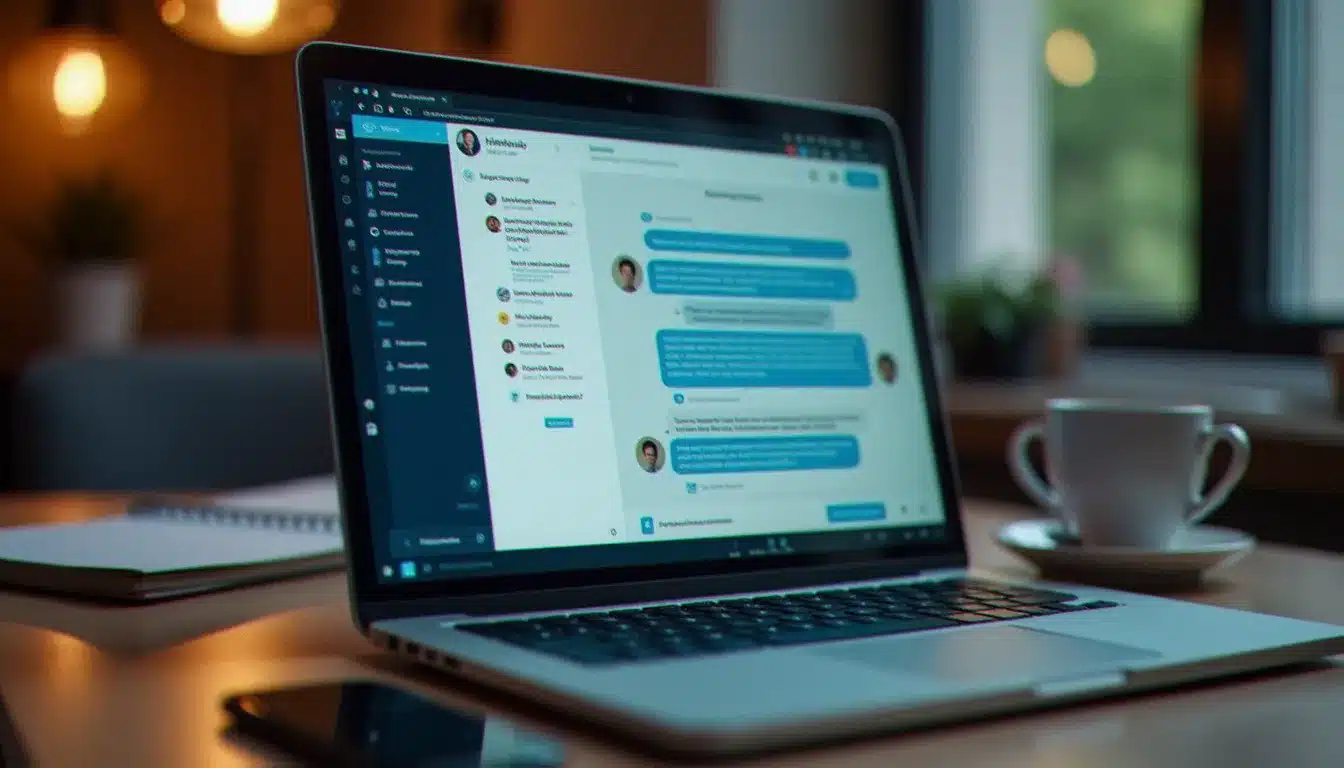 Interface de chat IA affichant des réponses structurées avec citations numérotées issues de plusieurs documents sources, illustrant le fonctionnement de NotebookLM